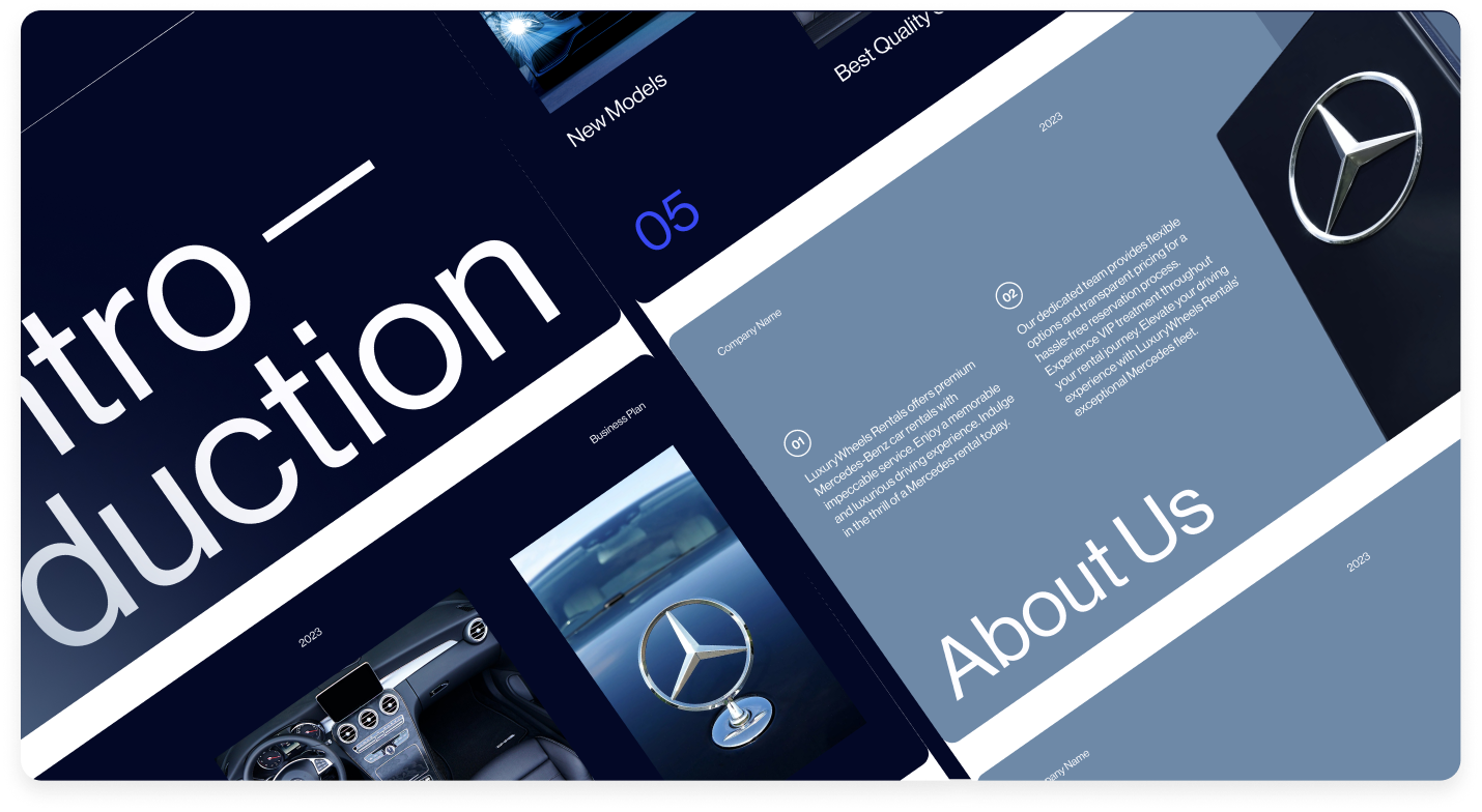 Rent Car Business Plan Deck